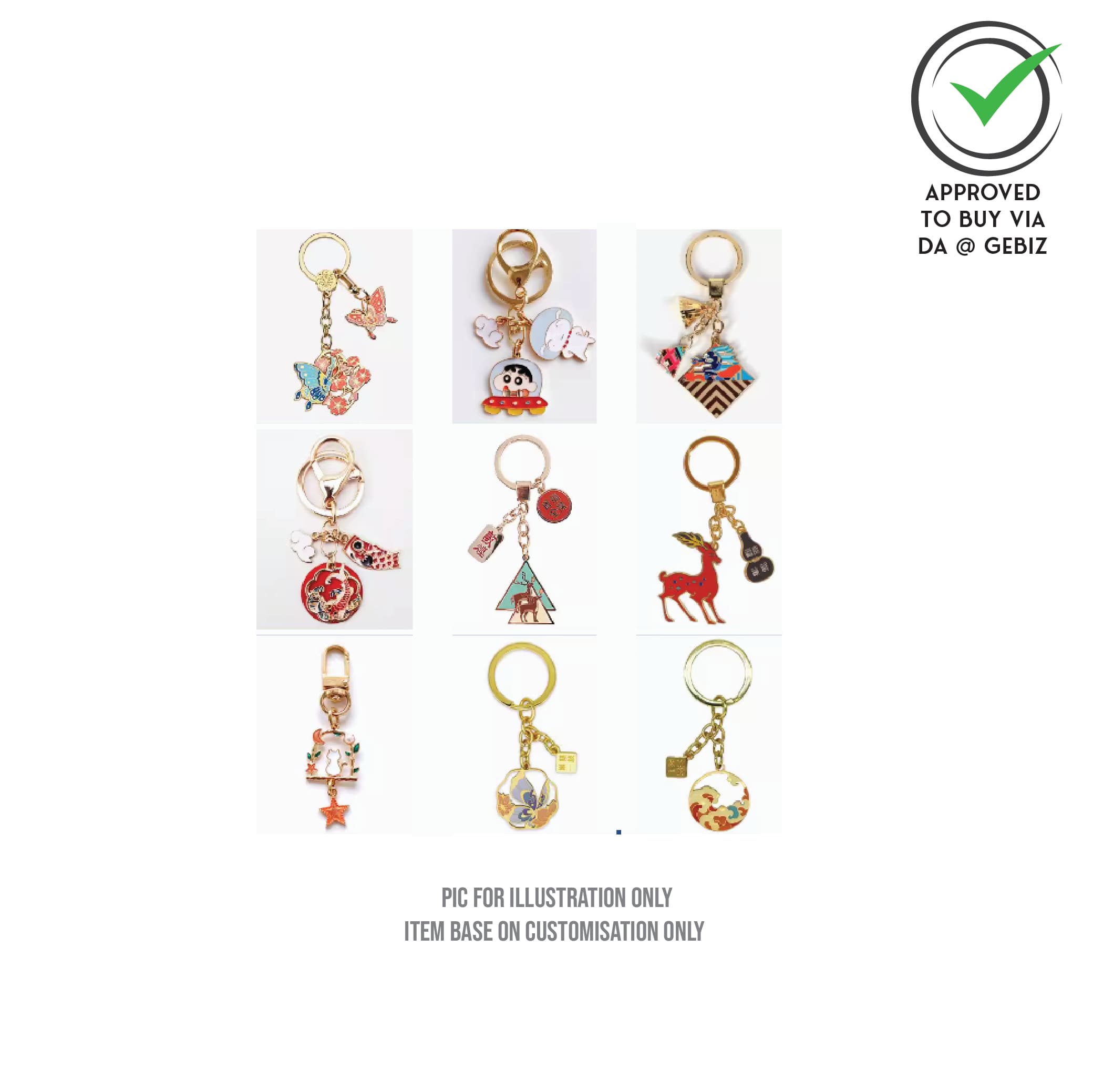 A05-21 Metallic Key Chain